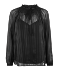 Glittery Striped Smock Blouse