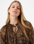 Animal Print Blouse