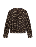 Satin Polka Dot Blouse