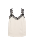 Satin Lace Detail Cami Top