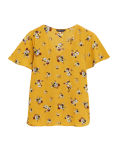 Floral V-Neck Flutter Sleeve Top