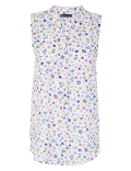 Floral Print Shell Top