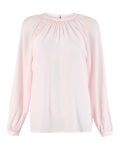 Gathered High Neck Blouse