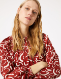 Satin Printed Blouse