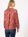 Satin Printed Blouse
