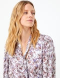 Satin Printed Blouse
