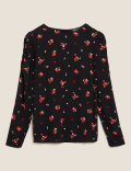 Floral Puff Sleeve Blouse