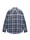 Pure Cotton Embellished Checked Shirt