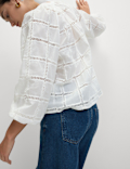 Pure Cotton Broderie Blouse