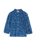 Printed Shirred Shirt