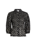 Printed Shirred Shirt