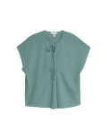 Tie Neck Popover Blouse
