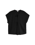 Tie Neck Popover Blouse