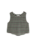 Cotton Blend Checked Top