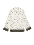 Linen Rich Printed Collared Shirt