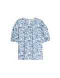 Printed Puff Sleeve Blouse