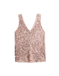 Sequin V-Neck Cami Top