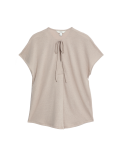 Jersey V-Neck Blouse