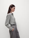Printed Collared Blouse