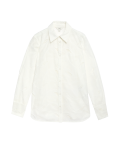 Pure Cotton Broderie Collared Shirt