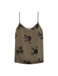 Embellished V-Neck Cami Top