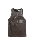 Faux Leather Top