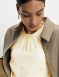 Floral Regular Fit Puff Sleeve Top