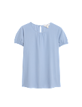 Regular Fit Puff Sleeve Top