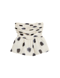 Spot Print Ruched Bandeau Top
