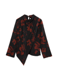 Satin Floral Blouse