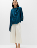 Satin Cowl Neck Top