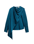 Satin Cowl Neck Top