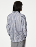 Cotton Rich Striped Relaxed Utility Shirt