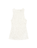 Lace Fitted Tunic Shell Top
