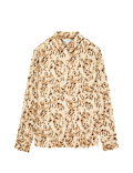 Polka Dot Collared Button Through Shirt