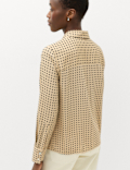 Polka Dot Collared Button Through Shirt