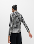 Polka Dot Collared Neck Shirt