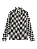 Polka Dot Collared Neck Shirt
