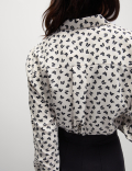 Printed Collared Button Through Shirt