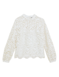 Lace High Neck Long Sleeve Top