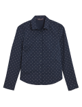 Geometric Fitted Long Sleeve Shirt