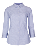 Cotton Rich Striped 3/4 Sleeve Shirt
