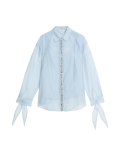 Beaded Tie Detail Shirt