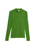 Modal Rich High Neck Regular Fit Top