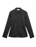 Cotton Rich Collared Fitted Shirt