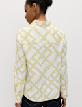 Geometric Collared Shirt