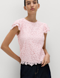Embroidered Floral Top