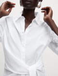 Pure Cotton Collared Knot Shirt