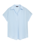 Satin Popover Blouse