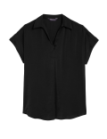 Satin Popover Blouse